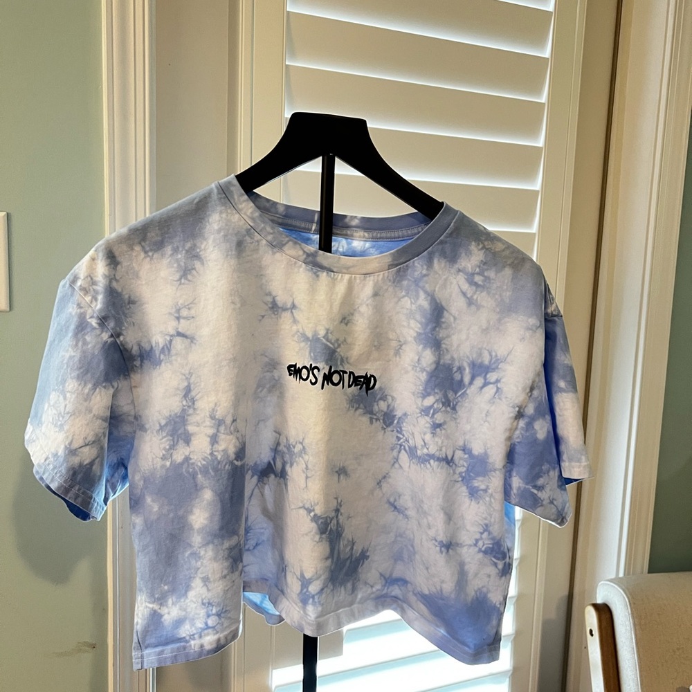 Tie-Dye Blue Crop Tee - Unbranded Women’s Top